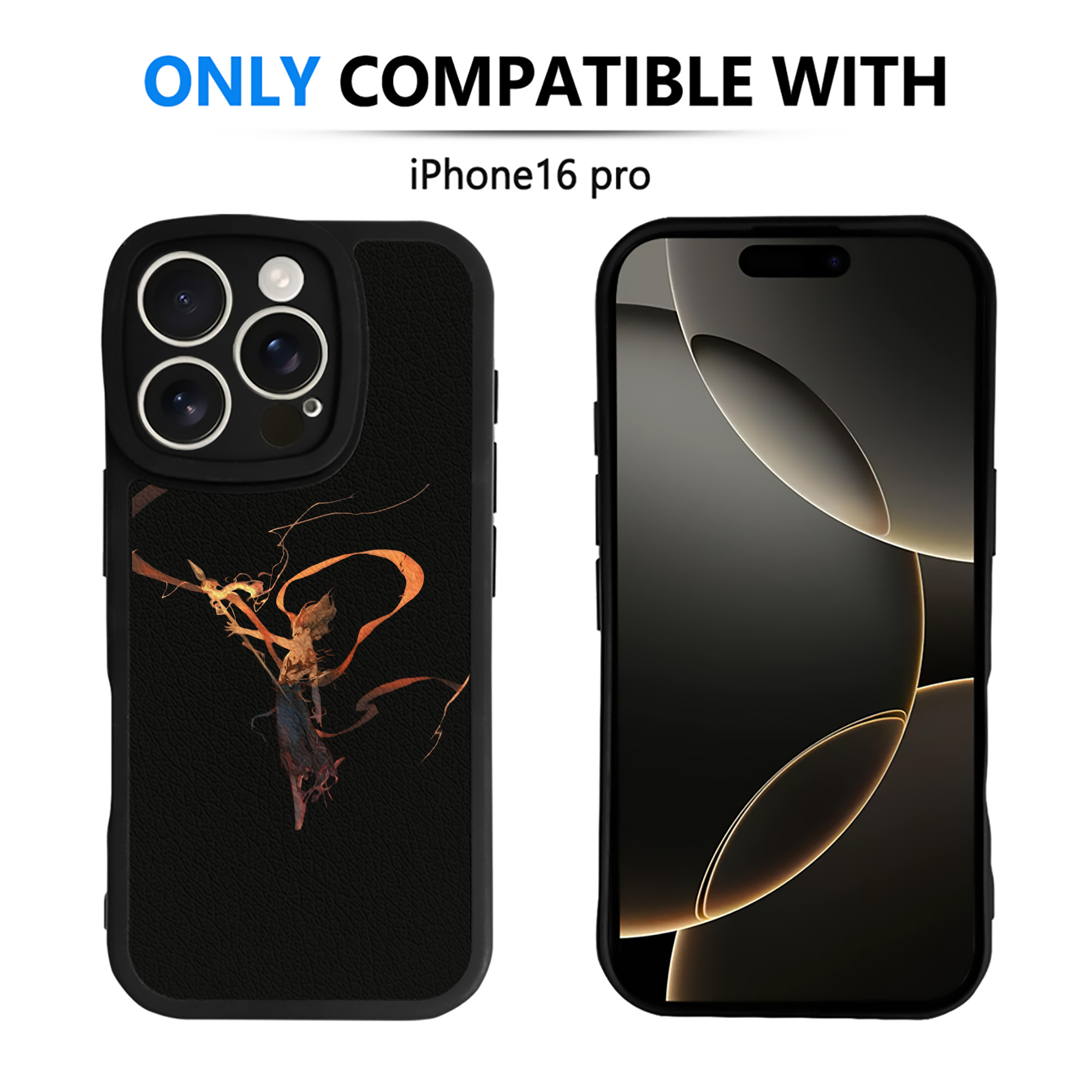 （画像用） Ne Zha 2 ナタ 魔童の大暴れ 【iPhone 16シリーズ対応】シリコンスマホケース（レザー調） 材質：シリコン